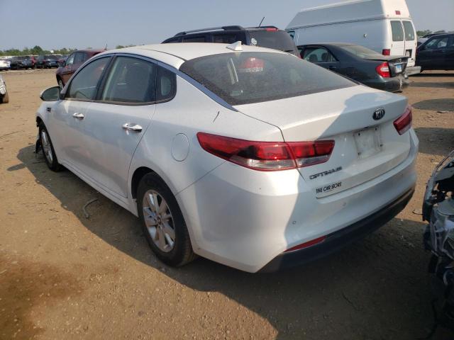 5XXGT4L37JG249124 - 2018 KIA OPTIMA LX WHITE photo 2