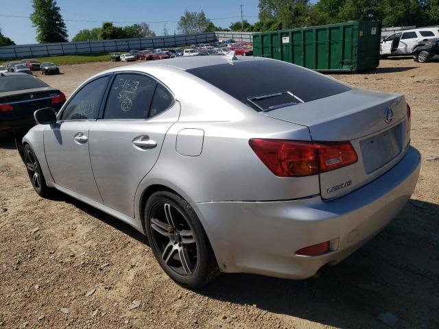 JTHCK262175009877 - 2007 LEXUS IS 250 SILVER photo 2