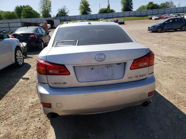 JTHCK262175009877 - 2007 LEXUS IS 250 SILVER photo 6