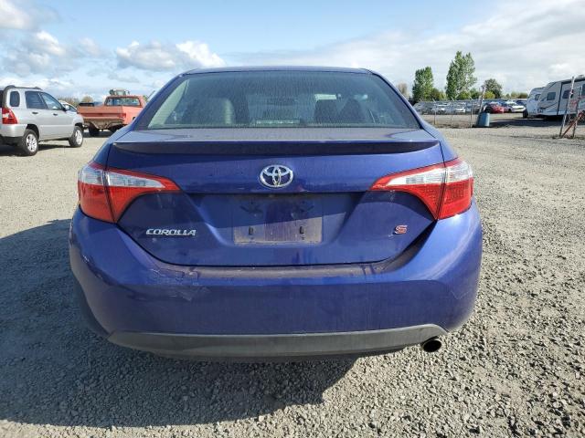 2T1BURHE1GC584622 - 2016 TOYOTA COROLLA L BLUE photo 6