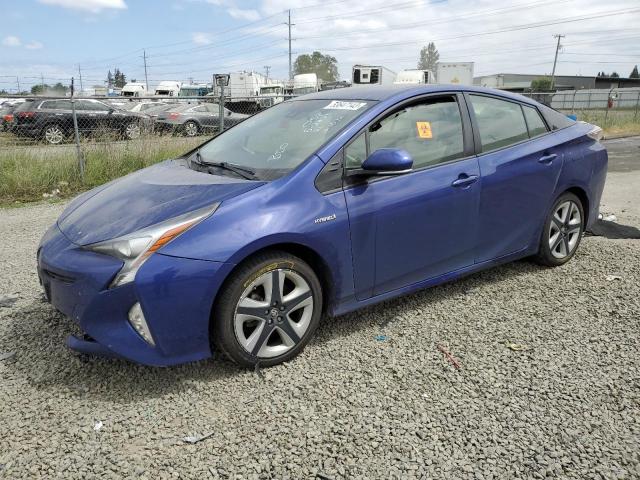 JTDKARFU3H3529151 - 2017 TOYOTA PRIUS BLUE photo 1