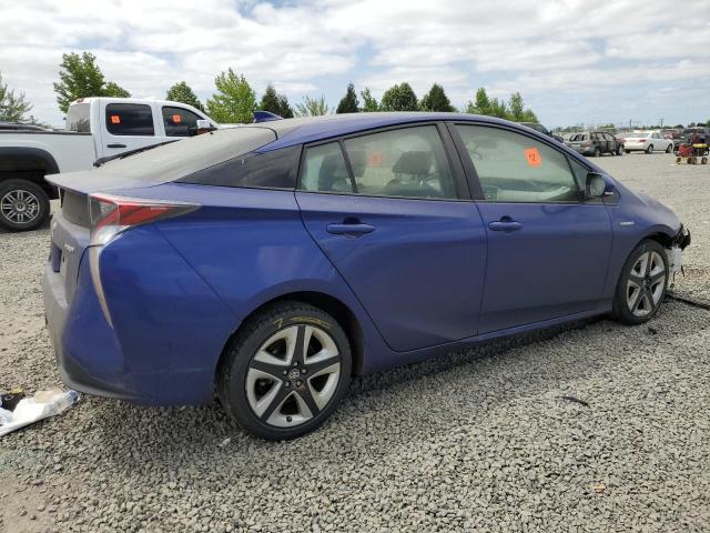 JTDKARFU3H3529151 - 2017 TOYOTA PRIUS BLUE photo 3