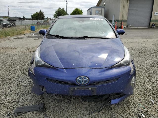 JTDKARFU3H3529151 - 2017 TOYOTA PRIUS BLUE photo 5