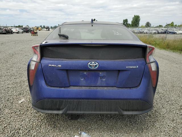 JTDKARFU3H3529151 - 2017 TOYOTA PRIUS BLUE photo 6