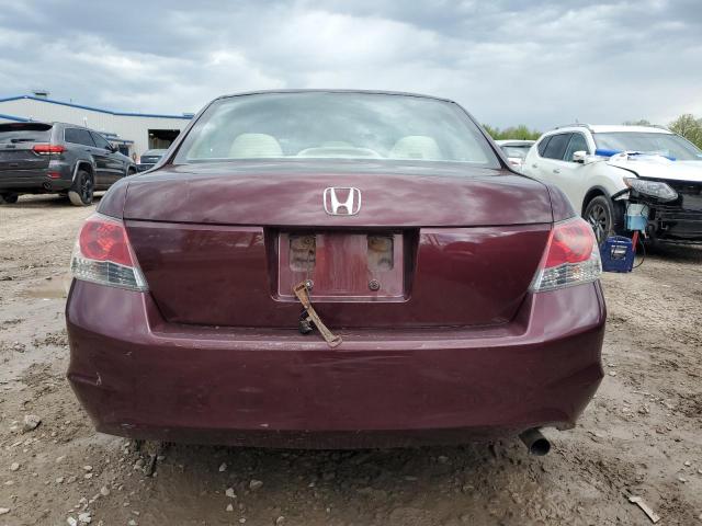 1HGCP26448A030625 - 2008 HONDA ACCORD LXP BURGUNDY photo 6