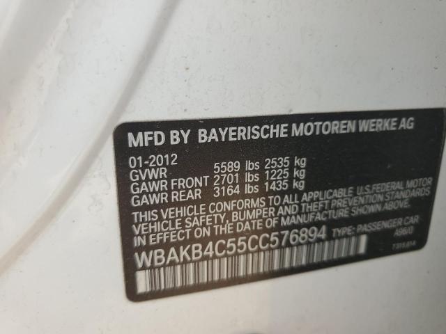 WBAKB4C55CC576894 - 2012 BMW 740 LI WHITE photo 12