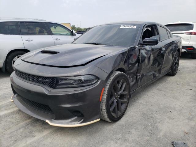 2C3CDXHGXMH544877 - 2021 DODGE CHARGER GT GRAY photo 1