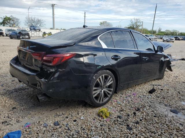 JN1EV7AP7JM357779 - 2018 INFINITI Q50 LUXE BLACK photo 3