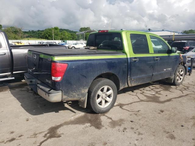 1N6AA07D78N349727 - 2008 NISSAN TITAN XE GREEN photo 3