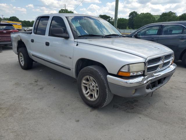 1B7GL2AX61S119108 - 2001 DODGE DAKOTA QUAD SILVER photo 4