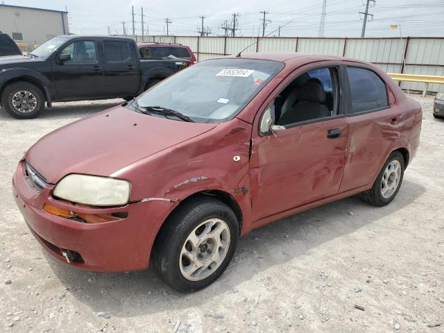 KL1TD52665B409395 - 2005 CHEVROLET AVEO BASE RED photo 1