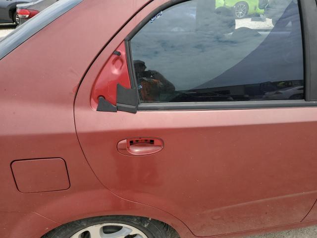 KL1TD52665B409395 - 2005 CHEVROLET AVEO BASE RED photo 10