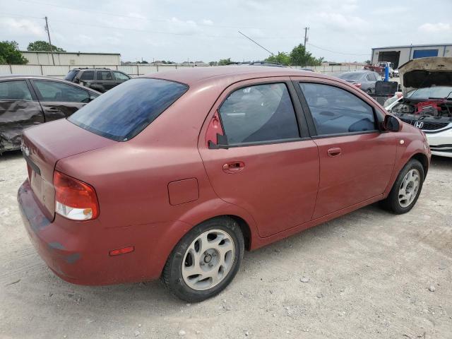 KL1TD52665B409395 - 2005 CHEVROLET AVEO BASE RED photo 3