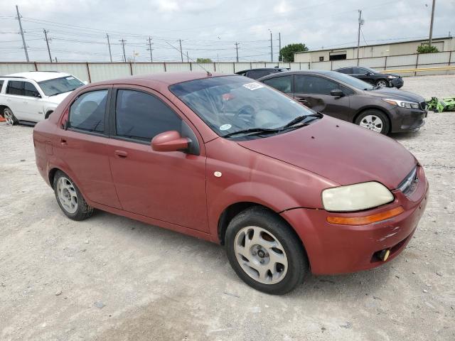 KL1TD52665B409395 - 2005 CHEVROLET AVEO BASE RED photo 4