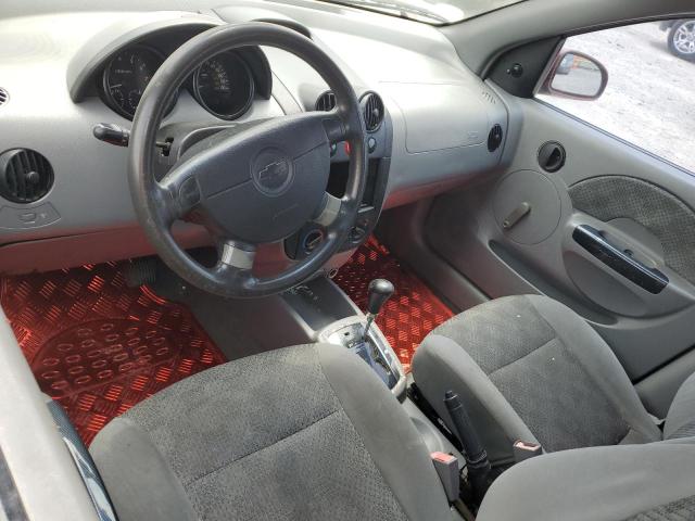 KL1TD52665B409395 - 2005 CHEVROLET AVEO BASE RED photo 8