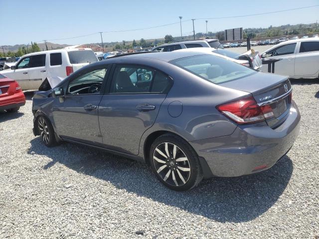 2HGFB2F94FH521055 - 2015 HONDA CIVIC EXL ნაცრისფერი ფოტო 2
