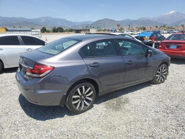 2HGFB2F94FH521055 - 2015 HONDA CIVIC EXL ნაცრისფერი ფოტო 3