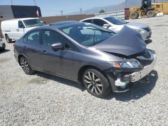 2HGFB2F94FH521055 - 2015 HONDA CIVIC EXL ნაცრისფერი ფოტო 4