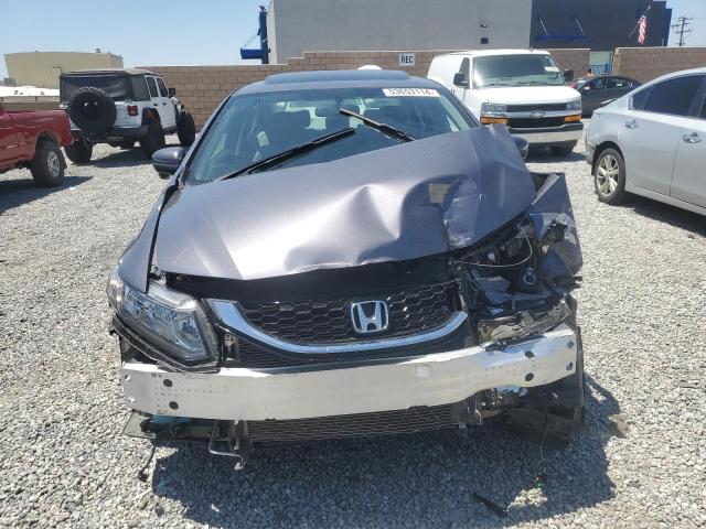 2HGFB2F94FH521055 - 2015 HONDA CIVIC EXL ნაცრისფერი ფოტო 5