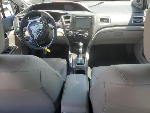 2HGFB2F94FH521055 - 2015 HONDA CIVIC EXL ნაცრისფერი ფოტო 8