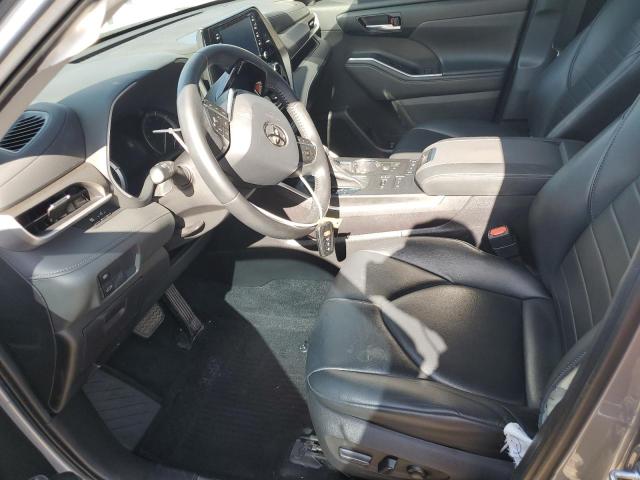 5TDHZRBH9MS134363 - 2021 TOYOTA HIGHLANDER XLE BLUE photo 7