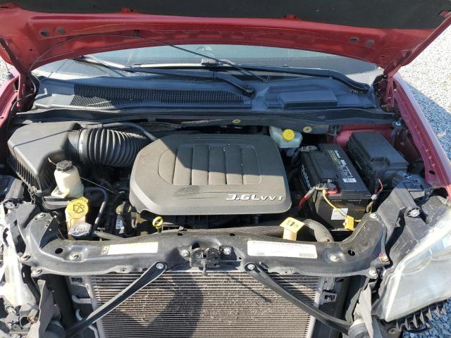 2C4RC1CG0CR270787 - 2012 CHRYSLER TOWN & COU TOURING L BURGUNDY photo 12