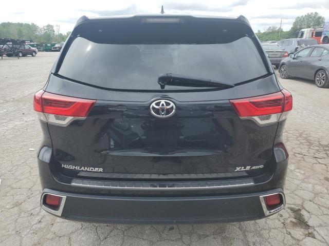 5TDJZRFH7KS610103 - 2019 TOYOTA HIGHLANDER SE BLACK photo 6