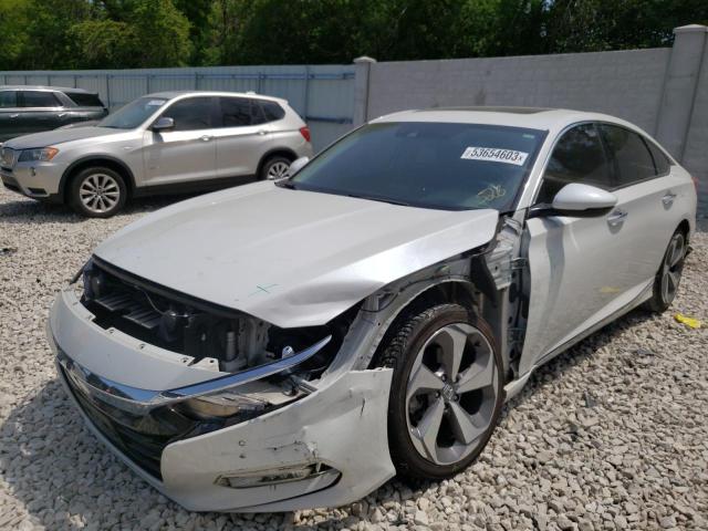 1HGCV2F92KA005683 - 2019 HONDA ACCORD TOURING WHITE photo 1