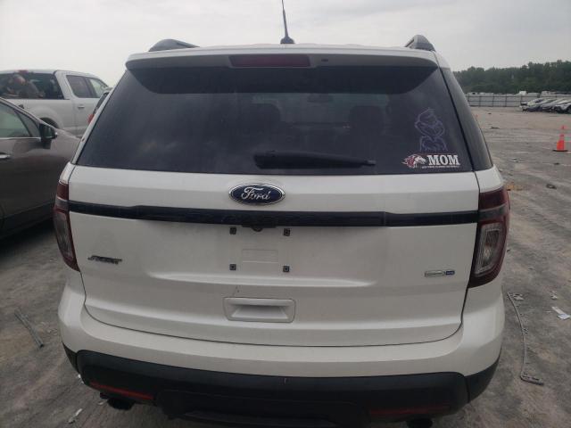 1FM5K8GT2EGA43506 - 2014 FORD EXPLORER SPORT WHITE photo 6