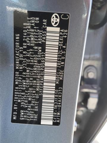 5YFEPRAEXLP056912 - 2020 TOYOTA COROLLA LE 蓝色 照片 12