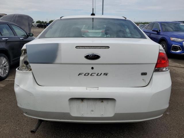 1FAHP35N68W223842 - 2008 FORD FOCUS SE WHITE photo 6