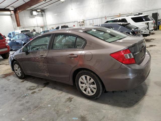 2HGFB2F51CH585241 - 2012 HONDA CIVIC LX TAN photo 2