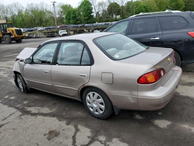 2T1BR12EX2C536024 - 2002 TOYOTA COROLLA CE BEIGE photo 2