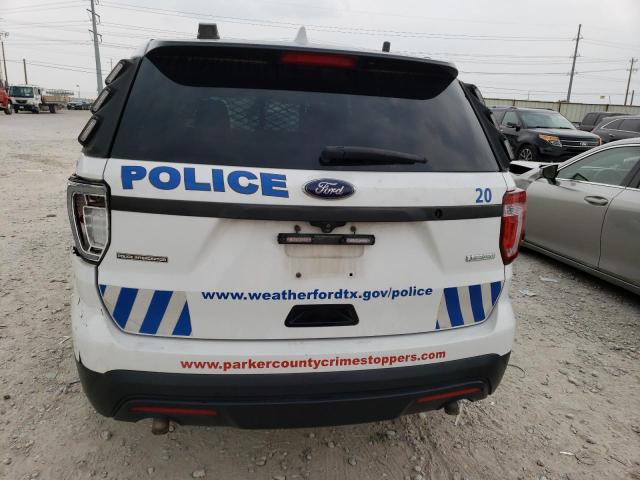 1FM5K8AT7GGC73117 - 2016 FORD EXPLORER POLICE INTERCEPTOR WHITE photo 6
