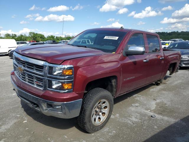 3GCUKREC4EG218125 - 2014 CHEVROLET SILVERADO K1500 LT BURGUNDY photo 1