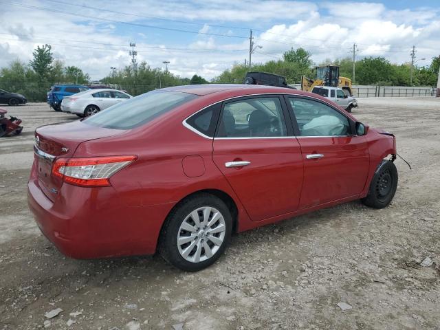 3N1AB7AP5DL674949 - 2013 NISSAN SENTRA S RED photo 3