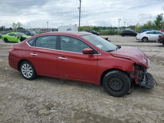 3N1AB7AP5DL674949 - 2013 NISSAN SENTRA S RED photo 4