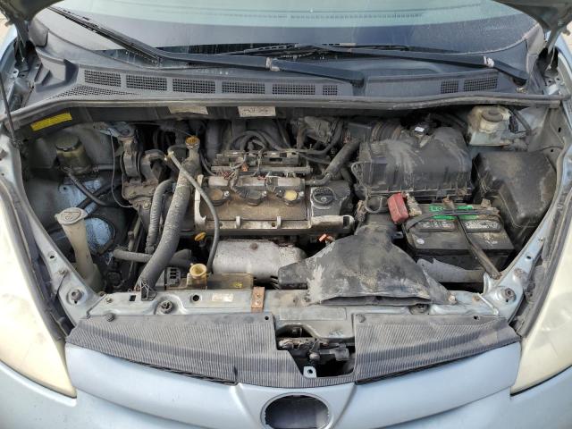 5TDZA23C16S522079 - 2006 TOYOTA SIENNA CE BLUE photo 12