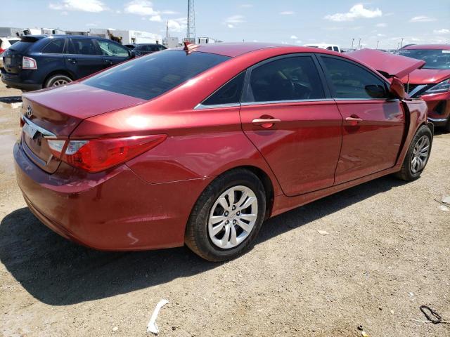 5NPEB4AC2CH428501 - 2012 HYUNDAI SONATA GLS RED photo 3