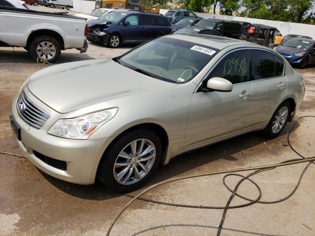 JNKBV61FX7M819602 - 2007 INFINITI G35 BEIGE photo 1