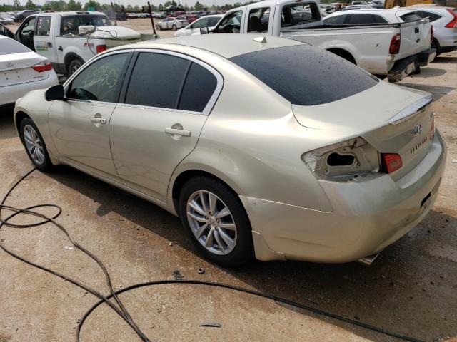 JNKBV61FX7M819602 - 2007 INFINITI G35 BEIGE photo 2