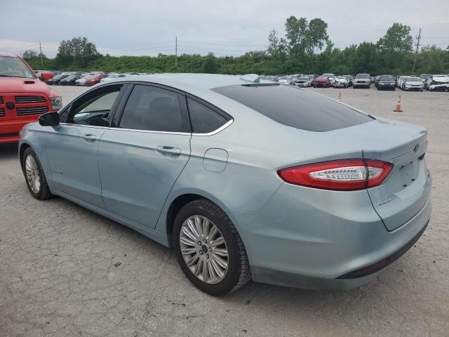 3FA6P0LU1DR201678 - 2013 FORD FUSION SE HYBRID TURQUOISE photo 2