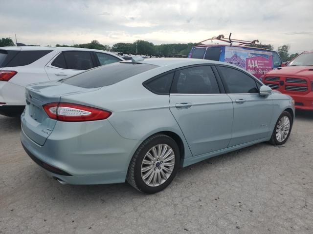 3FA6P0LU1DR201678 - 2013 FORD FUSION SE HYBRID TURQUOISE photo 3