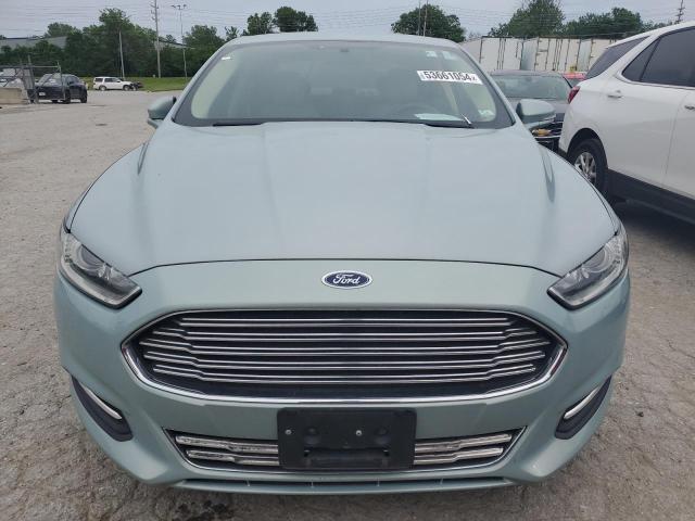 3FA6P0LU1DR201678 - 2013 FORD FUSION SE HYBRID TURQUOISE photo 5