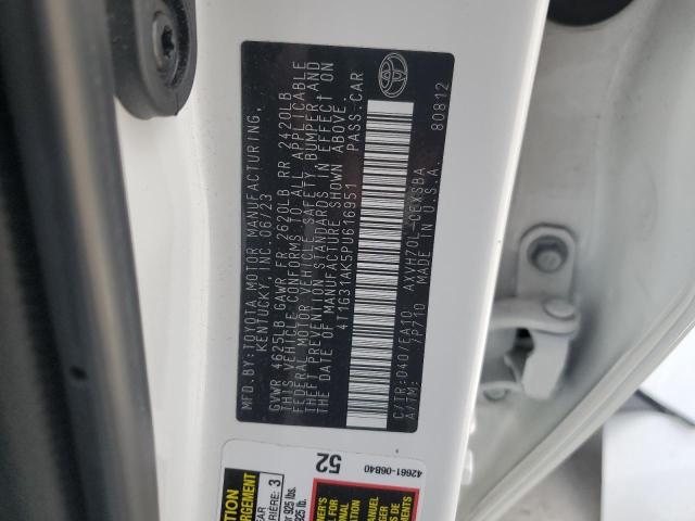 4T1G31AK5PU616951 - 2023 TOYOTA CAMRY SE NIGHT SHADE WHITE photo 12