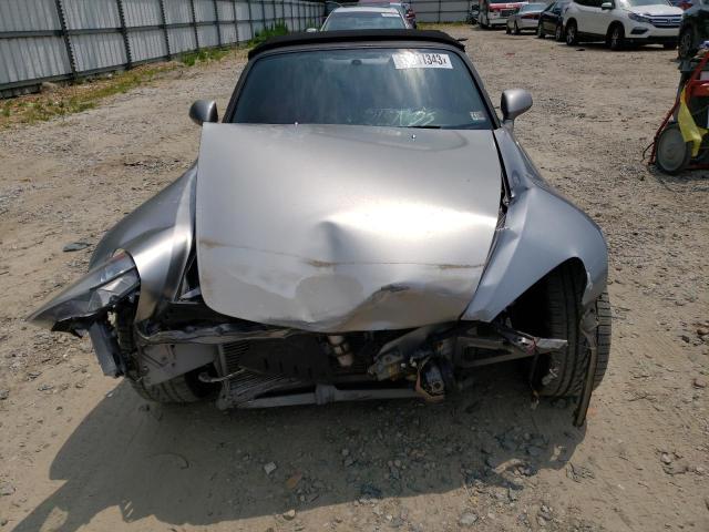 JHMAP114X1T004613 - 2001 HONDA S2000 SILVER photo 5