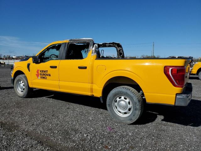 1FTFW1E52MKD34527 - 2021 FORD F150 SUPERCREW YELLOW photo 2