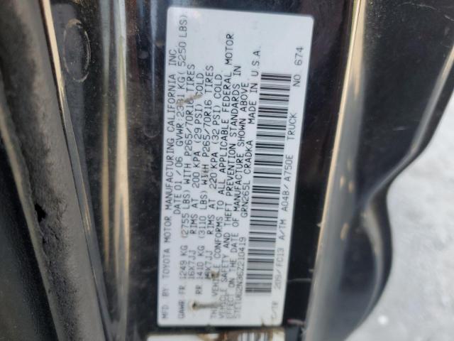 5TETU62N36Z210419 - 2006 TOYOTA TACOMA PRERUNNER ACCESS CAB BLACK photo 12