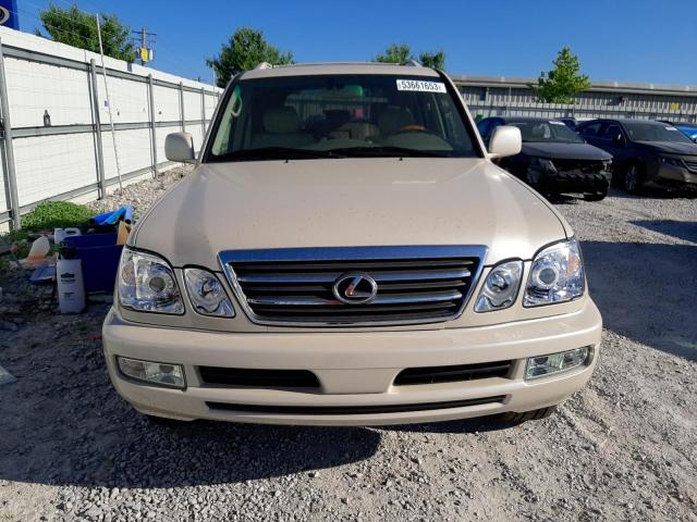 JTJHT00W854001506 - 2005 LEXUS LX AWD 470 BEIGE photo 5