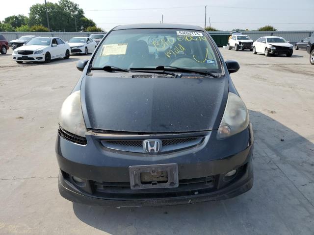 JHMGD38618S010614 - 2008 HONDA FIT SPORT BLACK photo 5